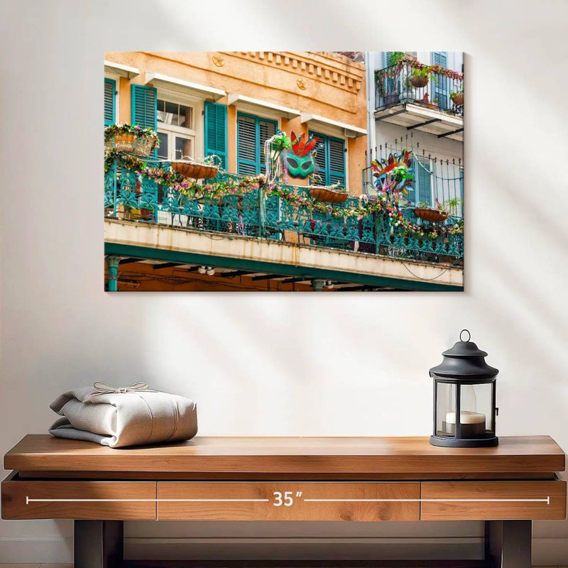 Balcon Gras, H 16 po x l 24 po