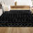 Kateshia Moroccan HYPE Boho Vintage Diamond Black/Ivory Rug-429300068