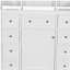 Unité de salle de bain de 36 pouces sans lavabo, base d'armoire seulement, une armoire et six tiroirs, blanc