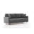 Modern 3-Seat Sofa, Grey, 82 x 35 x 35.4 Inches | Durable 100% Polyester Fabric, FIR & Flakeboard Frame | Comfortable 28 DNS Foam Seat, Easy Clean | Ideal for Home, Hotel, and Scandinavian Style Decor-233173533