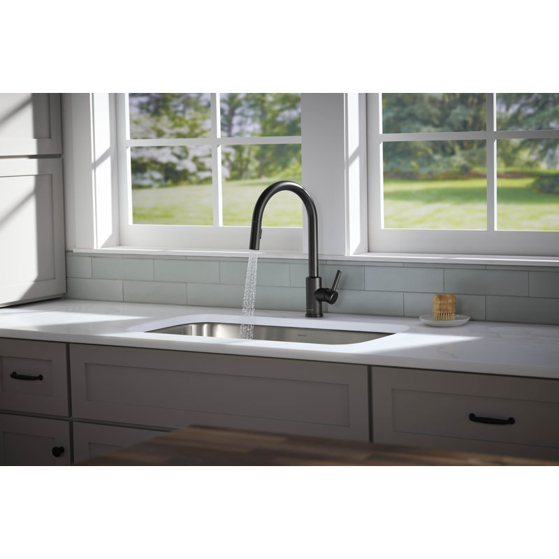 Traverse Pull-Down Kitchen Sink Faucet With Two-Function Sprayhead, Matte Black