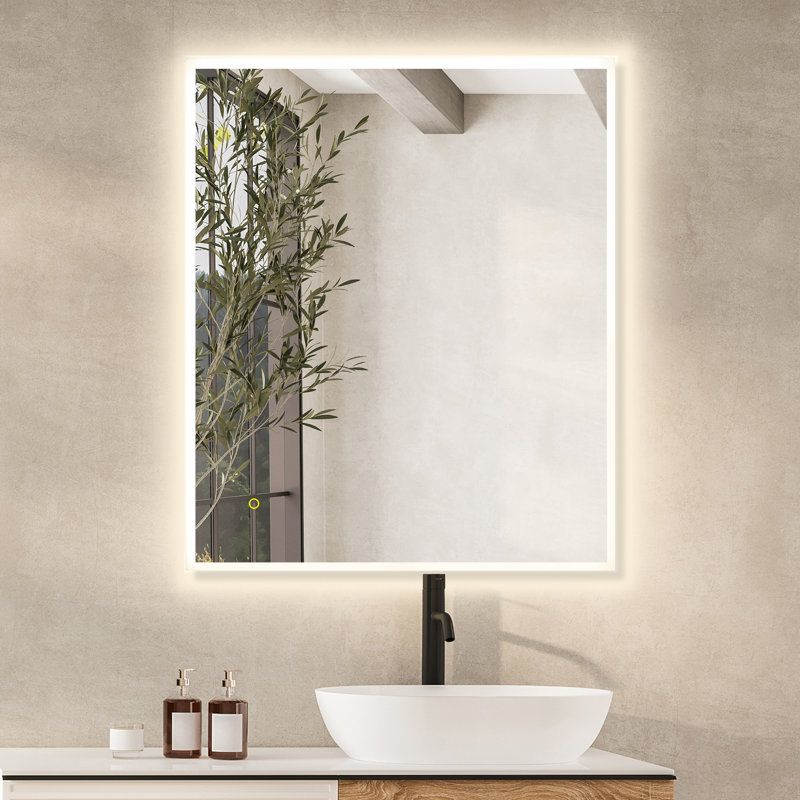 Miroir de salle de bain Aurora, 30 po x 36 po
