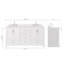 Ensemble de meuble-lavabo double 72,25 po avec plateau en quartz Abshire-94668837-138338171
