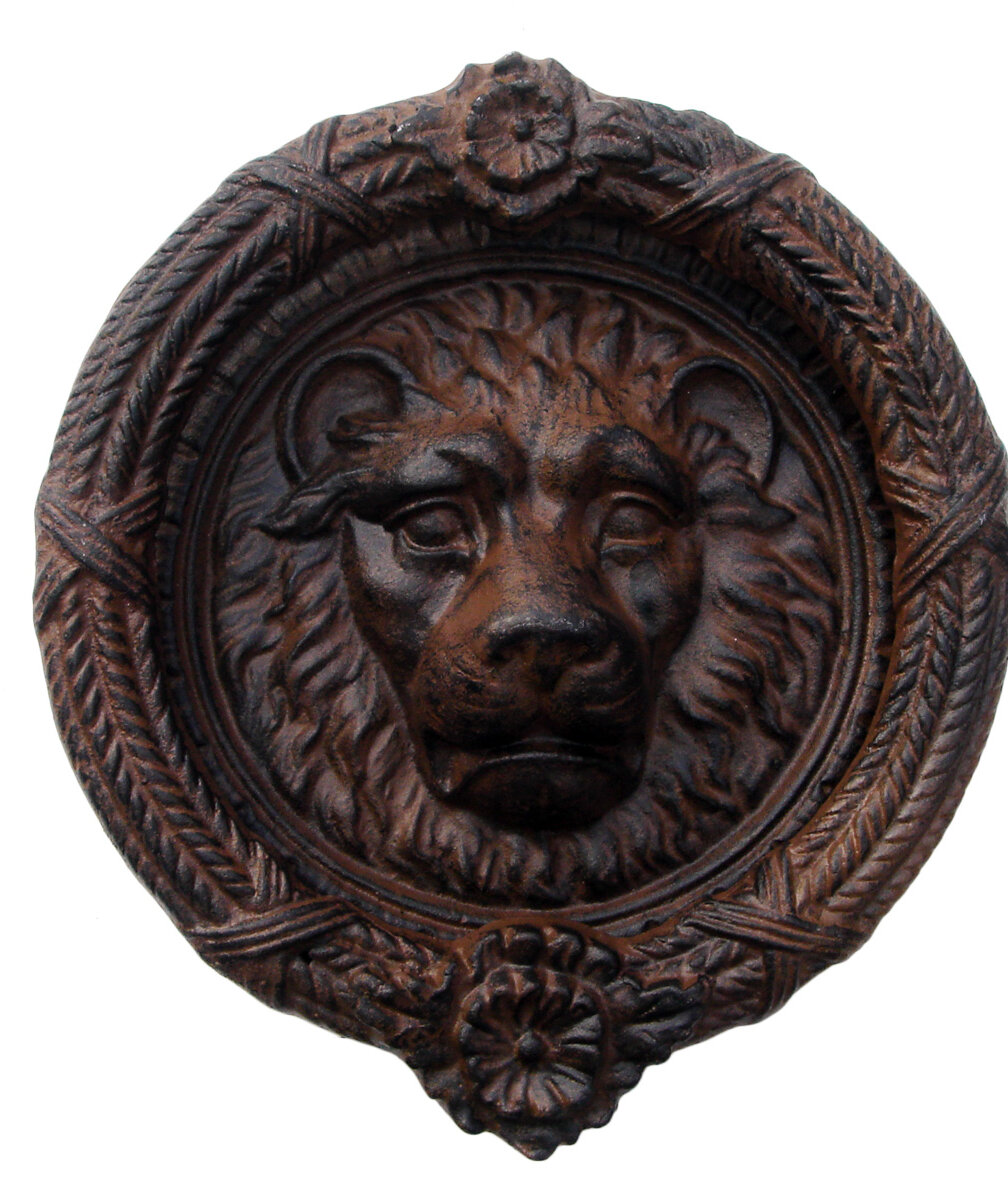 Small Iron Lion Door Knocker