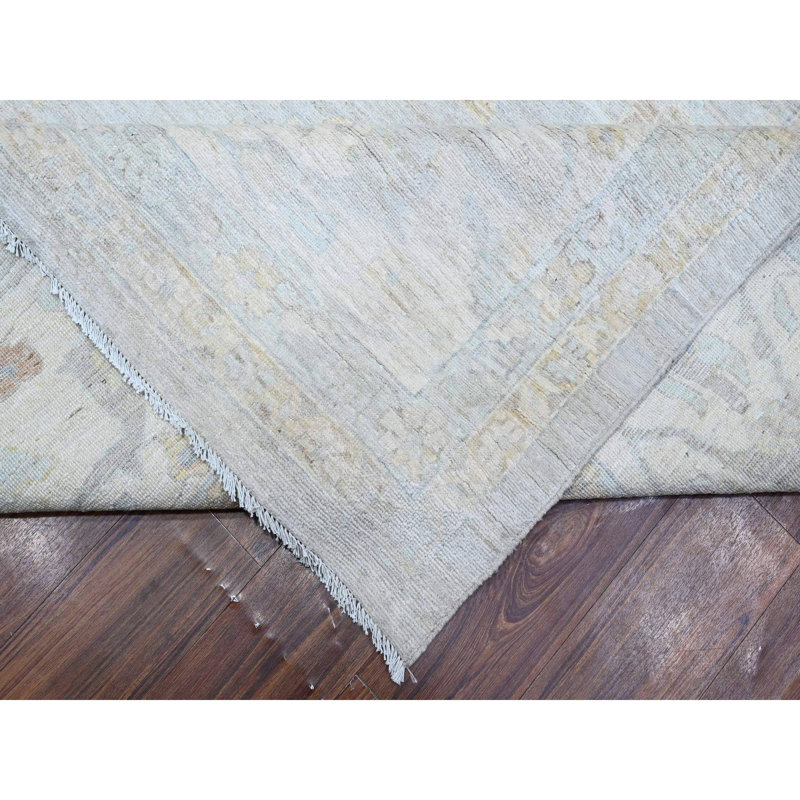 Très grand tapis oriental en laine 13 pi 7 po x 16 pi 11 po Peshawar Mahal