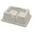 Elegant White Ceramic Undermount Sink With Overflow - 19.5"X14", Rectangular, Stain , For Various Environments Modern Rectangular Bathroom White, Stain-, Multiple Locations