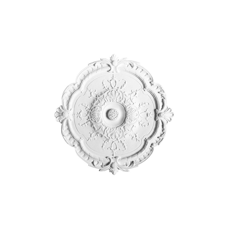 European Collection 15-1/8 in x 1-3/16 in Floral Polyurethane Ceiling Medallion