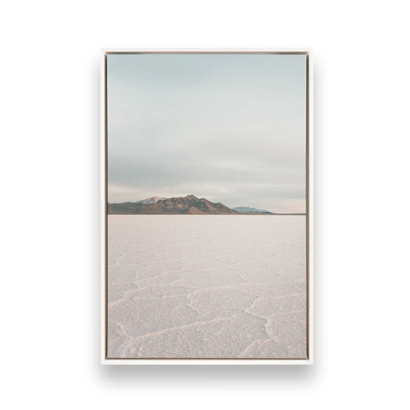 Impression sur toile "Horizons salés", Cadre flottant blanc opaque, H 12,75 po x l 8,75 po x P 1,75 po