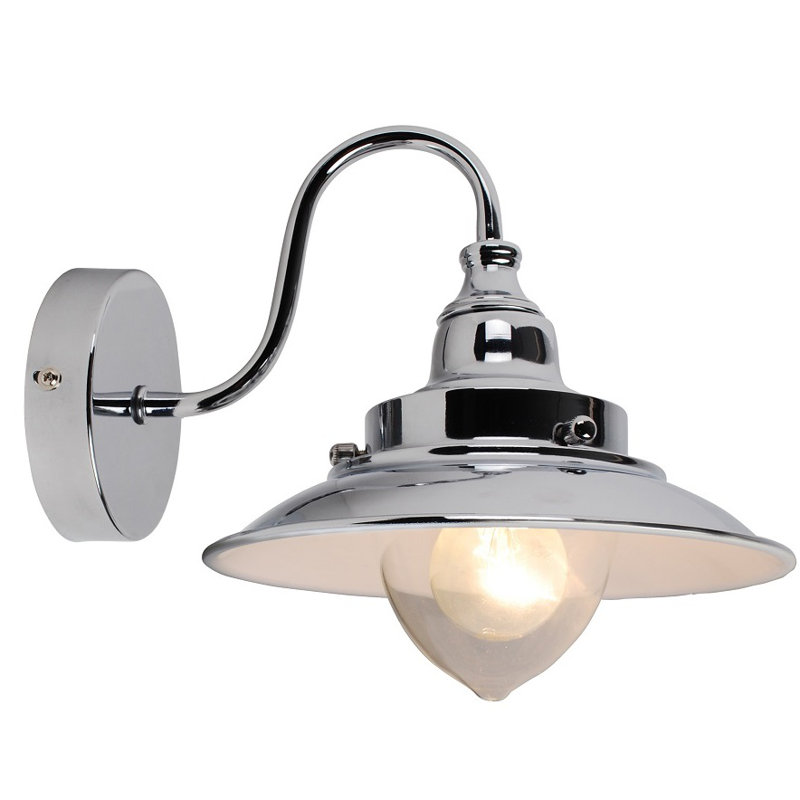 Armed Sconce, Chrome