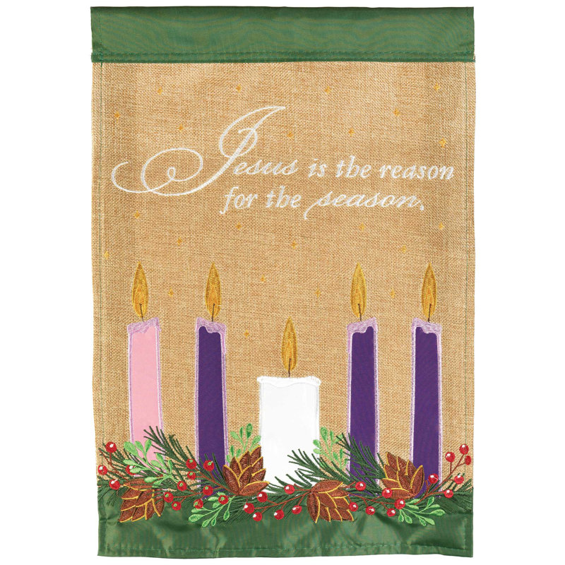 Drapeau de jardin en polyester 18 x 13 po Damonei