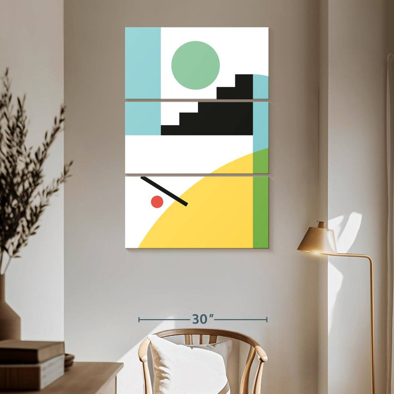 Avery Geometric Composition I, 65" H x 42" W