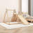 Triangle Climbing Frame, Wooden Climber with Swing-105533171