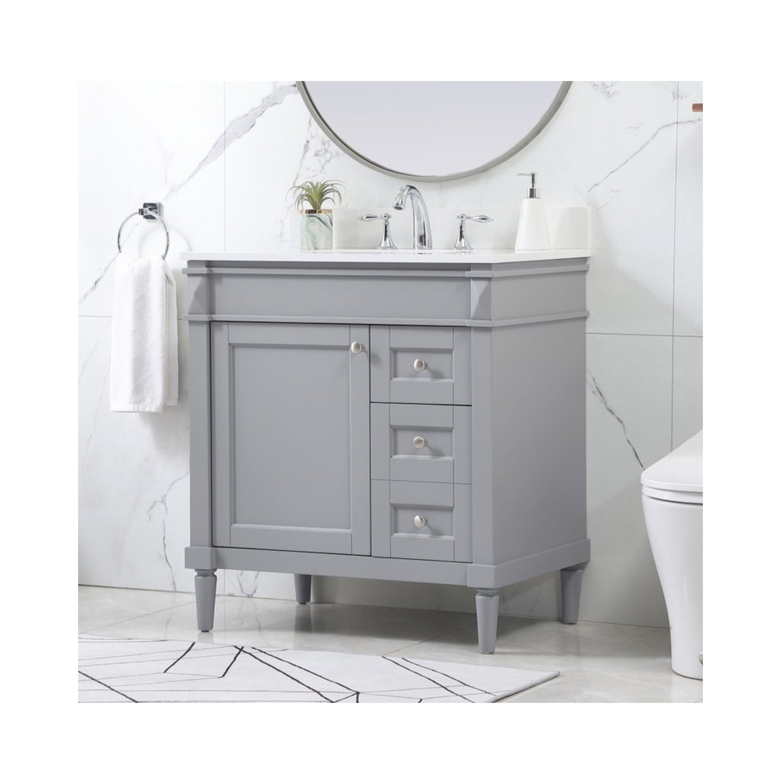 Readington 32'' Single Bathroom Vanity, Gray