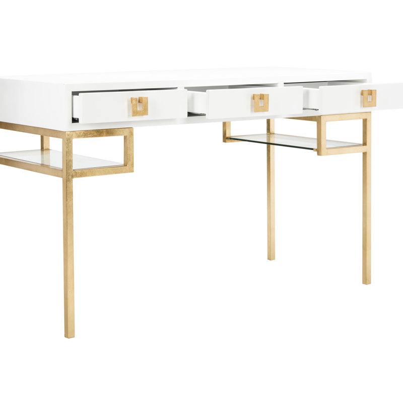 Helmsworth Metal Base Writing Desk