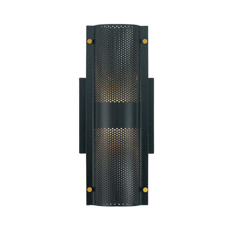 Applique murale noire 12 lumières Westcliffe, H 12 po x l 5 po x P 4,5 po