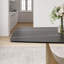 Table de salle à manger moderne avec plateau rectangulaire en pierre frittée, acier au carbone-334455969-334455970