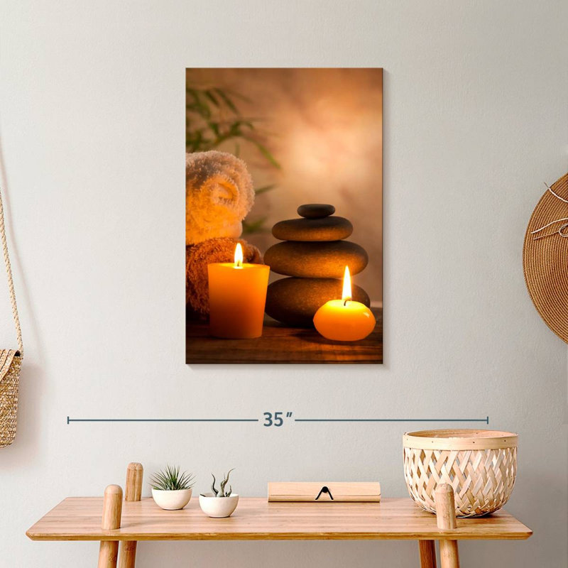 Aromatique spa, reproduction sur toile, H 24 po x l 16 po x P 1,25 po