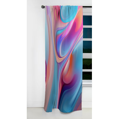 Weathersby - Modern Shapes Abstract Blackout Curtain - 1 Panels