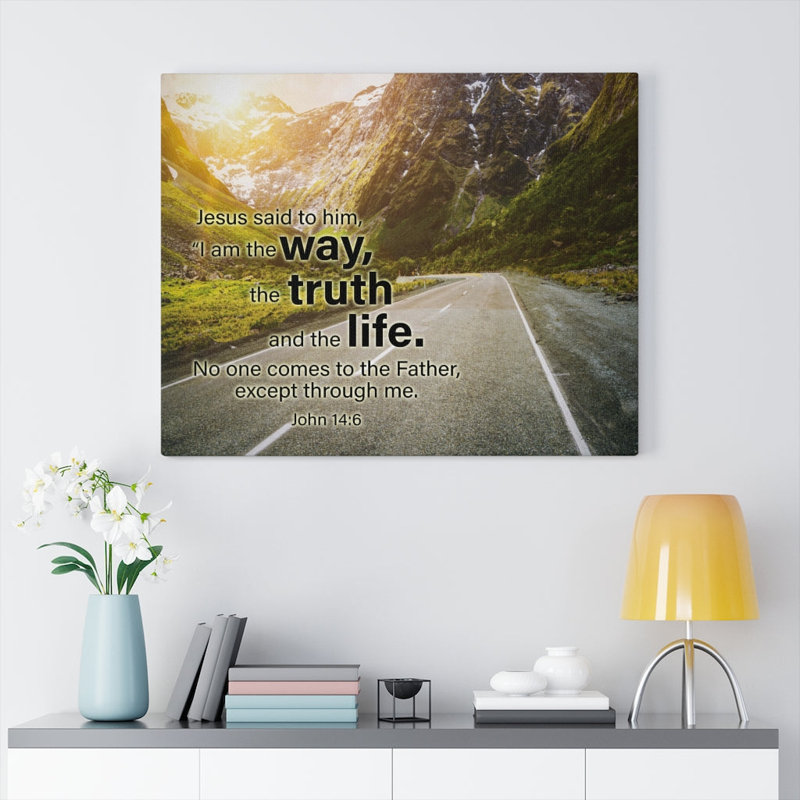 Jesus Is The Way - Wrapped Canvas Print, 30cm H x 41cm W