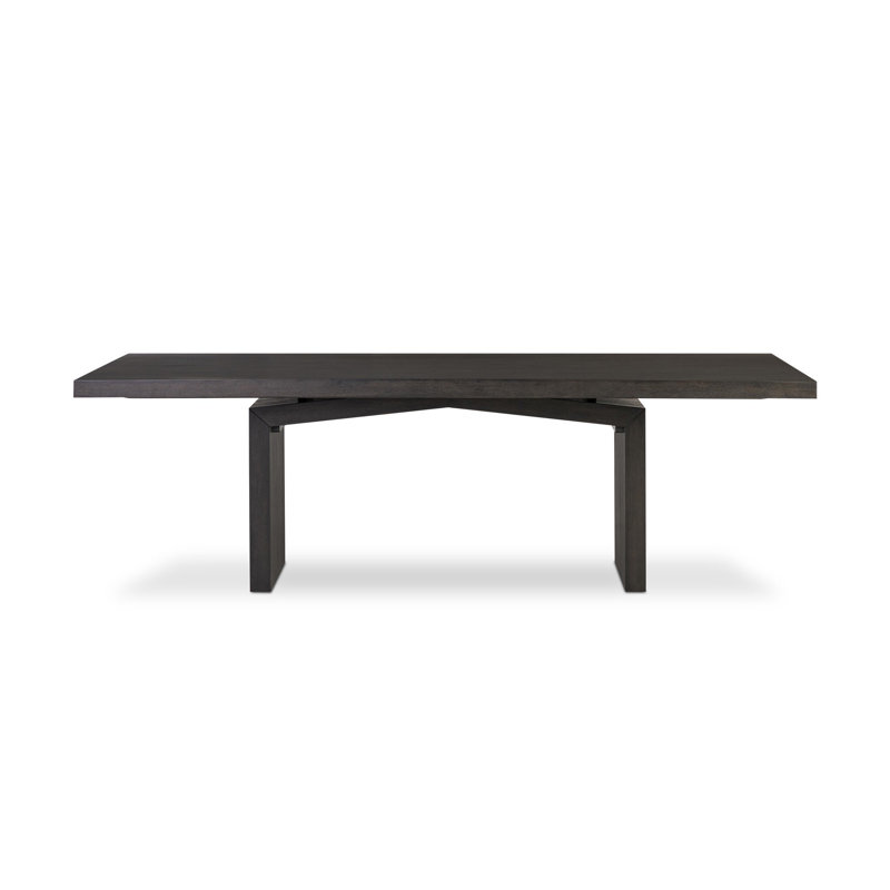 Matthes Dining Table, Smoked Black