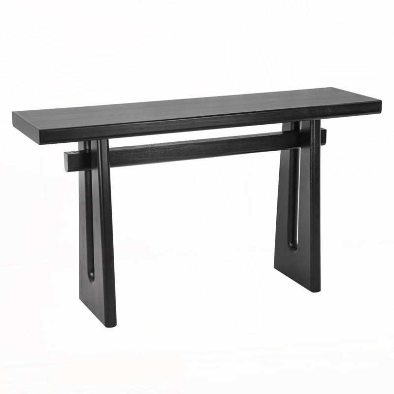 59.2"Long Console Table Sofa Table, Black