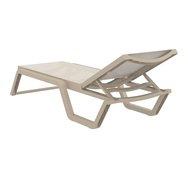 Chaise longue Rio Sling, Beige / taupe