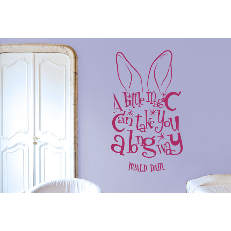 Roald Dahl Wall Sticker, Violet