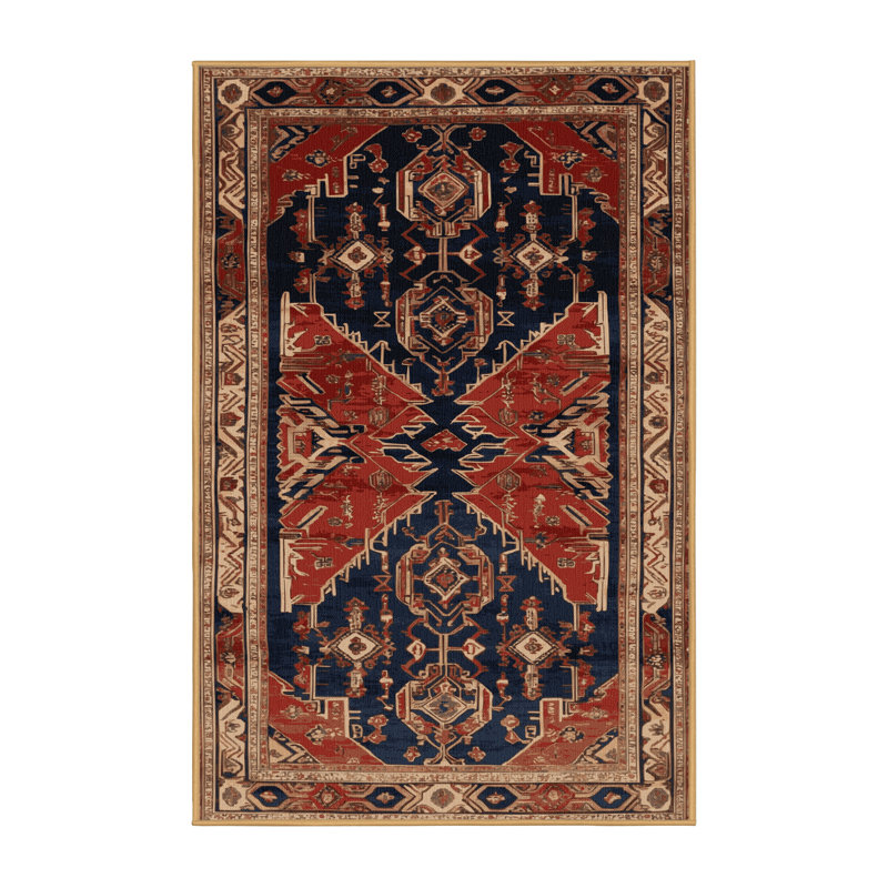 Machine Washable Art Deco Brown Area Rug, Runner 2' x 5'