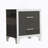 Elegant High Gloss Nightstand With Metal Handle-138913787