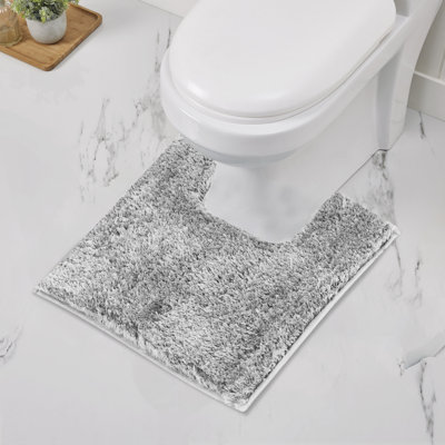 Tapis de bain 100% polyester luxueux moelleux et moelleux en forme de U antidérapant Better Trends