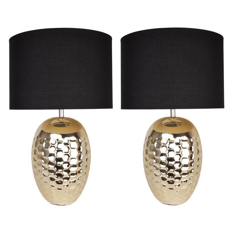 Talreja Ceramic Table Lamp, Black