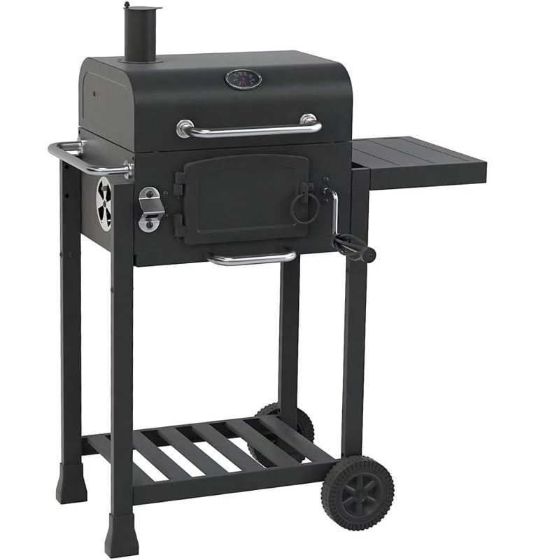 COSMOGRILL 561.29cm W Barrel Charcoal Grill