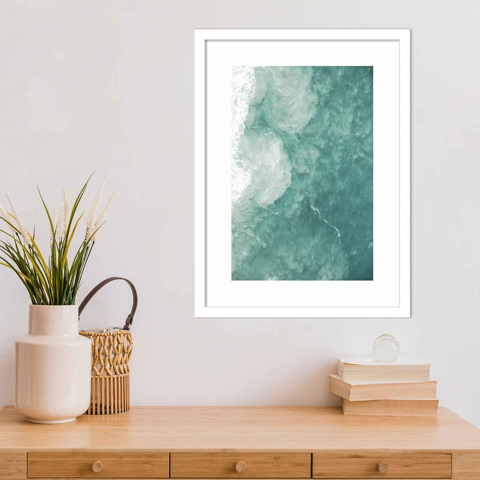 Daisey "Oceano" Print by Shot by Clint, 21" H x 16" W, White