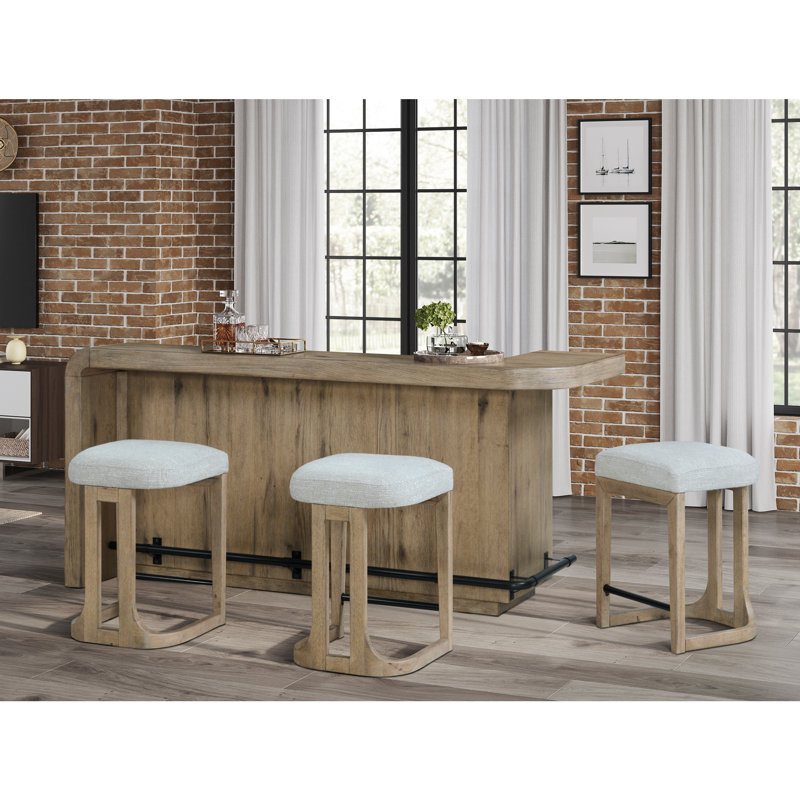 Bar à hauteur de comptoir English Knotty Oak