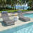 HDPE Patio Chaise Lounge, Waterproof Ergonomic Design with 3-Position Adjustable & Headrest, for Pool, Deck & Beach-94882624