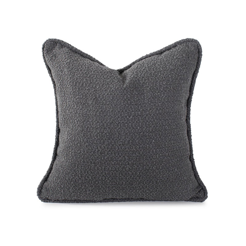 20 x 20 Pillow Barbet- Down Insert, Charcoal