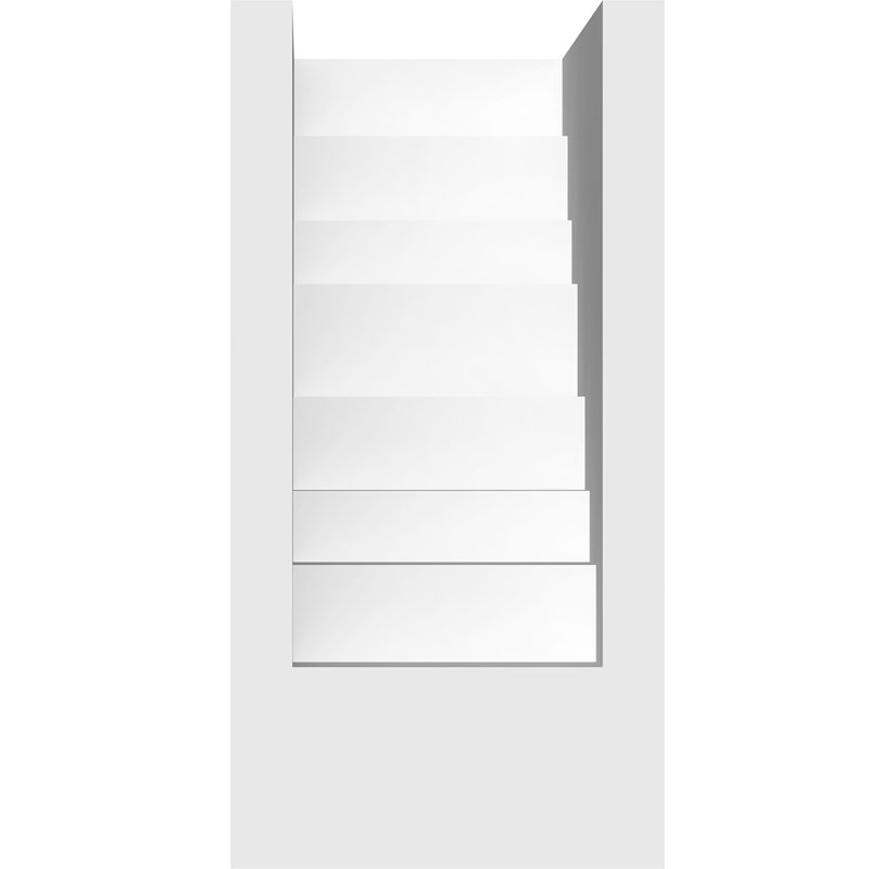 3 1/2"W x 7"D x 7"H Standard Landon Architectural Grade PVC Bracket, 7" H x 3.5" W x 7" D