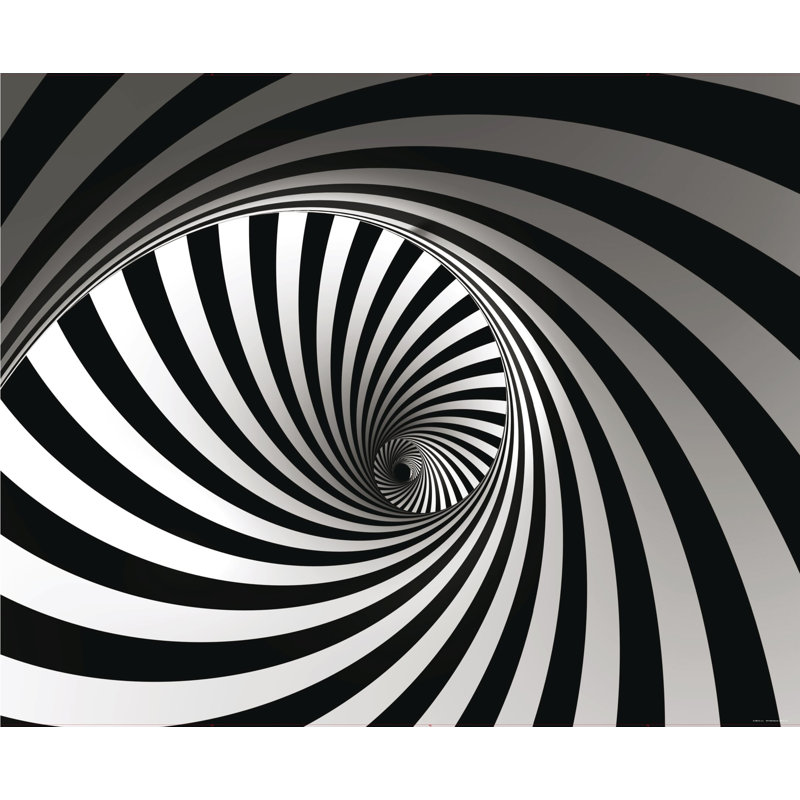 Panneau mural abstrait L 11,8 pi x l 106 po Infinite Spiral
