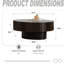 Table basse ovale en bois-2060435030