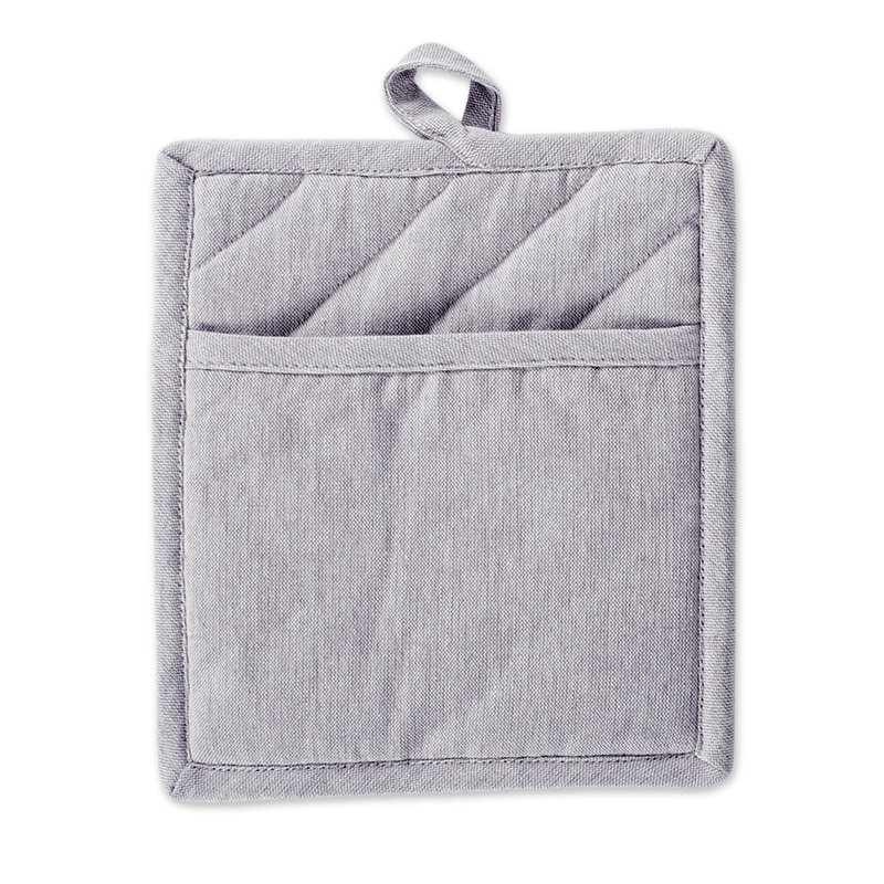 Charlton Home® Kristina Cotton Potholder Set, Gray