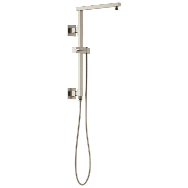 Essential™ Euro Square Shower Column, Luxe Nickel
