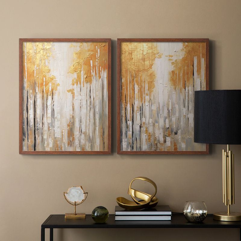ABSTRACT Series CMXLII - Reproduction encadrée de qualité supérieure - prête à être accrochée - aucun clou requis - aucun clou requis