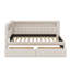 Lit plateforme tapissier simple avec ports USB et ceinture à DEL, avec 2 tiroirs-114344351