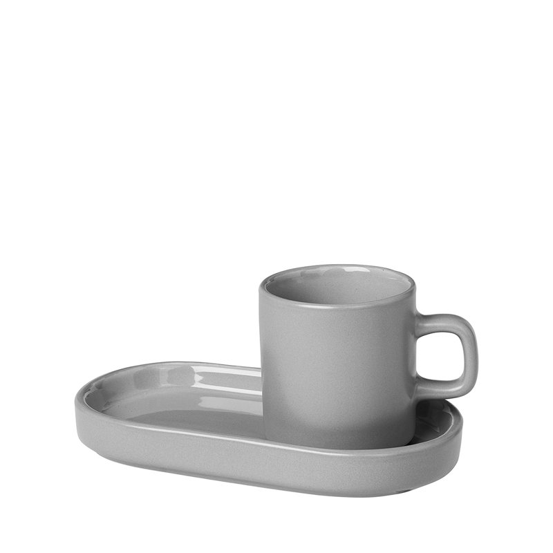 Pilar Ceramic Espresso Cup, Gray