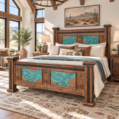 Sierra Copper Panel Queen Bed