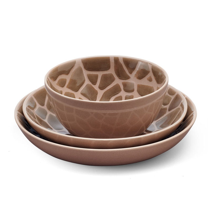 Amari 12-Piece Stoneware Dinnerware Set, Service for 4
