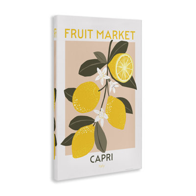 Fruit Market Lemon Branch Canvas Wall Art by Reinders
