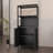 Versatile Black Bamboo Storage Cabinet with 2 Doors, Perfect for Bathroom, Living Room, and Kitchen Organization-1632531343-1632531342