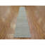 2'6"x16' Pastel Grey Hand Knotted Grass Design Wool Undyed XL Runner Rug G79704