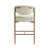 Upholstered Counter Stool with Metal Frame-118574581